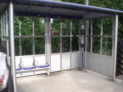 Ulceby station shelter