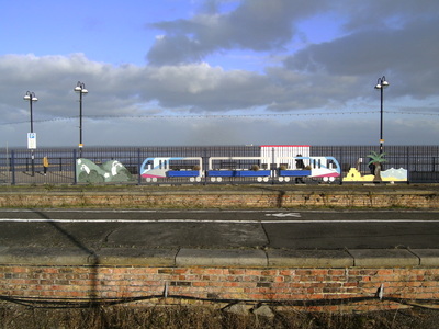 Mural at Cleethorpes station