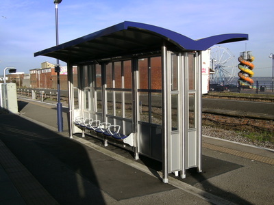 Waiting shelter, Cleethorpes station